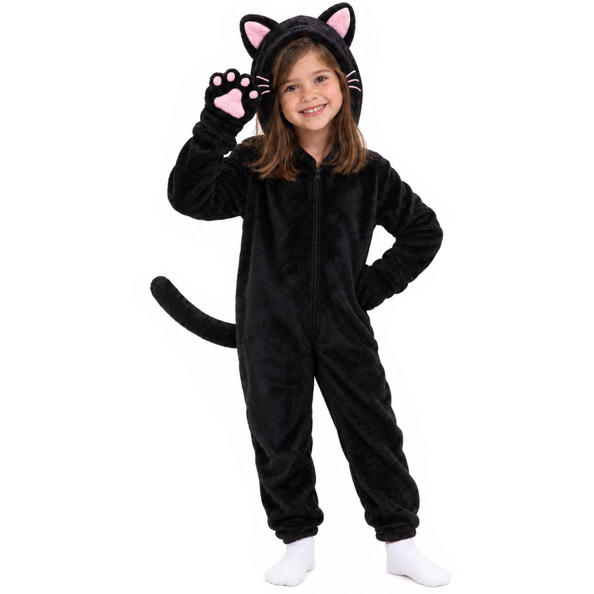 Corespe Cat Costume Kids Halloween Animal Onesie for Girls Boys