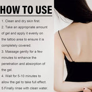 sjfscqr Tattoo Removal Cream,Care Gel Moisturizing Skin Repairing,Painless Cleaning Tattoo Removal Cream,Skin Pigment Removal Fast Absorption Gel