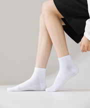ACCFOD Womens Ankle Socks Thin Cotton Gym Athletic Mini Crew Socks 5 Pairs