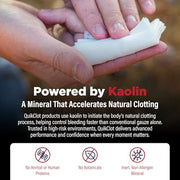 QuikClot Kaolin Clotting Gauze, 2' | Stops Bleeding Up to 5X Faster Than Standard Gauze with Kaolin Hemostatic Technology Trusted by Medical Professionals