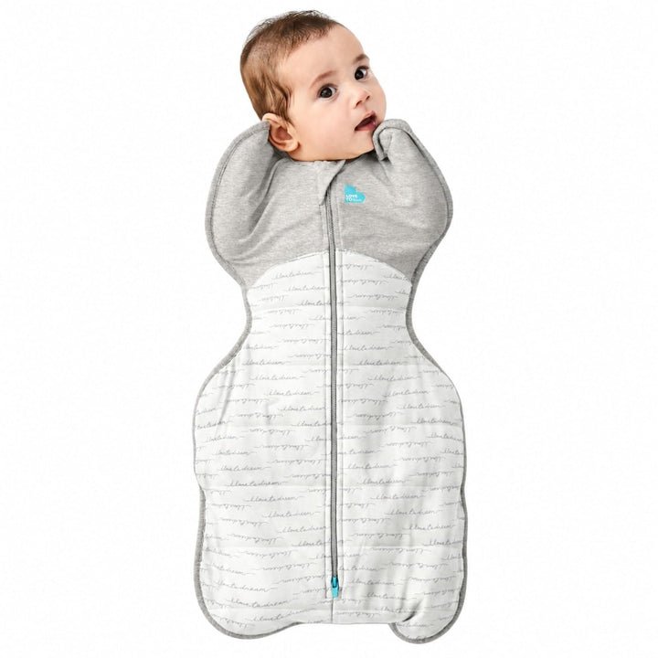 Love To Dream Swaddle Up, S 3.5-6 kg, White Dreamer, 2.5 Tog | Arms Up Swaddle Helps Baby Self-Soothe and Sleep Longer, Secure Fit Helps Calm Startle Reflex, Newborn Essentials