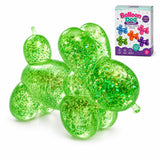 Tibberly Balloon Dog Squishy Toy, Glitter Sensory Fidget Toy | Soft & Squeezable, Sparkling Glitter, Cute Balloon Dog Design, Sensory Fidget Fun, Party Favor, Birthday Gift