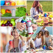 6 Pack Silicone Soda Can Lids – Reusable Can Covers for Soda, Beer, and Beverages – BPA-Free, Fits Standard Cans – Perfect for Juice, Coke, and More