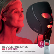 Shark CryoGlow LED Face Mask, Red Light Therapy, Under-Eye Cooling, FW312 | Red, Blue & Deep Infrared Light, Skincare Device for Fine Lines & Acne, Clinically Tested & FDA-Cleared, 4 Modes, Blue Frost​
