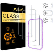 Ailun Screen Protector + Camera Lens Protector for iPhone 18 Pro Max | 3+3 Pack, 6.9 inch, Tempered Glass, Installation Frame, Sensor Protection, Dynamic Island Compatible, Case Friendly