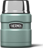 Thermos Stainless King Duck Egg Food Flask (470ml) 9h Hot | 14h Cold | Thermal vacuum insulated stainless steel metal hot food container with lid for soup, meal prep, work packed lunch, camping