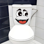 4 Sheets Cartoon Face Stickers Set, Self-Adhesive Removable Wall & Home Decoration Stickers for Trash Can, Toilet, Fridge