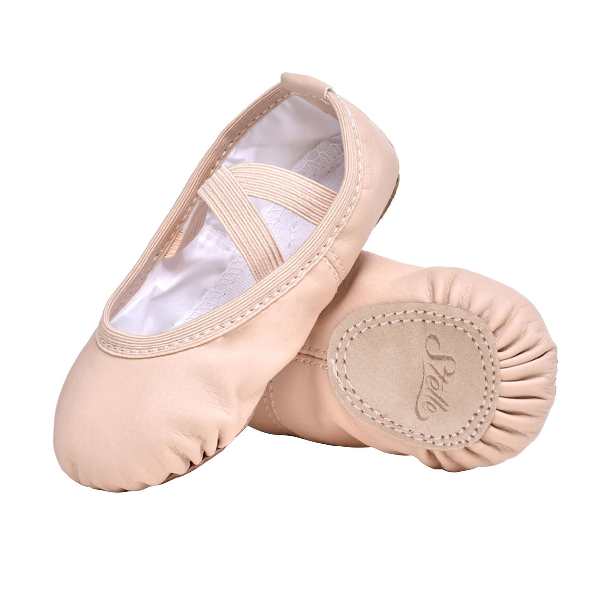 Stelle Ballet Shoes for Girls Toddler Soft Leather Split Sole | Ballet slippers, Dance shoes, Drawstring or no-drawstring design, Suede leather sole, Boys and girls, Little and big kids