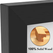 A3 Frame Wooden Photo Frame Picture Frames 11.7x16.5 Inch (29.7x42 cm) with Plexiglass for Wall Mount, Acrylic (Non-Glass) A3 Black Poster Frame with Mount for A3/A4 Print Certificate