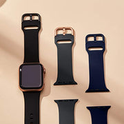 Sport Band Compatible with Apple Watch Bands Women Men | 49mm 46mm 45mm 44mm 42mm 41mm 40mm 38mm Soft Silicone Replacement Strap with Classic Clasp for iWatch Ultra 4/Series 12-1/SE