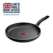 Tefal Titanium Essential Non-Stick Frying Pan 30 cm, Everyday Use | Aluminium, Metal Spatula Safe, non-induction, Long-Lasting Coating, Easy Cleaning, B9410744