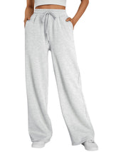 Trendy Queen Womens Wide Leg Fleece Lined Sweatpants | Winter Lounge Travel Pants Fall Fashion Outfits 2026 Clothes With Pockets