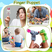 XIPEGPA 36 PCS Finger Puppets Set Mini Stuffed Animals Finger Puppet for Storytelling Playing Teaching Shows Playtime Schools Birthday Party Gift Favor Supplies