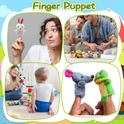 XIPEGPA 36 PCS Finger Puppets Set Mini Stuffed Animals Finger Puppet for Storytelling Playing Teaching Shows Playtime Schools Birthday Party Gift Favor Supplies