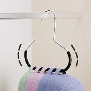 2 Pack Hat Organizer for Baseball Caps, Stainless Steel Holder for Scarves & Handbags, Space Saving Closet Hangers