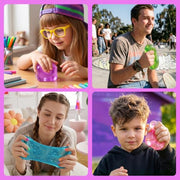 JOYIN 4 Pack Stress Cube, 2'' High Density Ice Cube Fidget Toy, Stress Relief with Slow Rising Sensory Squishy Toys for Kids Adults, Birthday Gifts, Party Favors, Halloween, Classroom Prizes