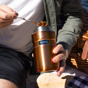Thermos Stainless King Copper Food Flask (710ml) 14h Hot | 24h Cold | Thermal vacuum insulated stainless steel metal hot food container with lid for soup, meal prep, work packed lunch, camping