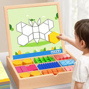 🎁Early Christmas Sale 50% OFF🔥Wooden Magnetic Pattern Block Puzzle Set🧩