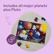 Melissa & Doug Solar System Jumbo Floor Puzzle 48-Piece Space Toy | 48 Large Pieces, 3x2 Feet, Space Scene with Planet Guide, Solar System Floor Puzzle Play, Preschool Toys for Kids, Ages 3+
