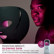 Shark CryoGlow LED Face Mask, Red Light Therapy, Under-Eye Cooling, FW312 | Red, Blue & Deep Infrared Light, Skincare Device for Fine Lines & Acne, Clinically Tested & FDA-Cleared, 4 Modes, Blue Frost​