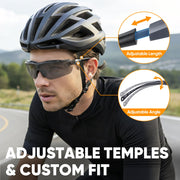 TICONN Anti-Fog Safety Glasses for Men & Women, ANSI Z87.1 Eye Goggles | UV Eye Protection, Adjustable Arms, Lightweight Frame, Scratch-Resistant Lenses, Perfect for Construction, Cycling