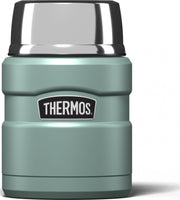 Thermos Stainless King Duck Egg Food Flask (470ml) 9h Hot | 14h Cold | Thermal vacuum insulated stainless steel metal hot food container with lid for soup, meal prep, work packed lunch, camping