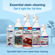 HG Stain Remover, Extra Strong Spray with Active Oxygen, 500ml | Extra-strong stain remover for carpets & upholstery furniture; tackles tough stains like wine & coffee on compatible fabrics