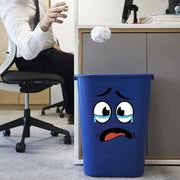 4 Sheets Cartoon Face Stickers Set, Self-Adhesive Removable Wall & Home Decoration Stickers for Trash Can, Toilet, Fridge
