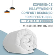 SleepyNights 13.5 Tog Double Duvet Quilt – Winter Warm Extra Cosy Bedding – Anti Allergy Hollowfibre Duvet, Soft & Breathable – Made in UK & Non-Allergenic (200 x 200cm)