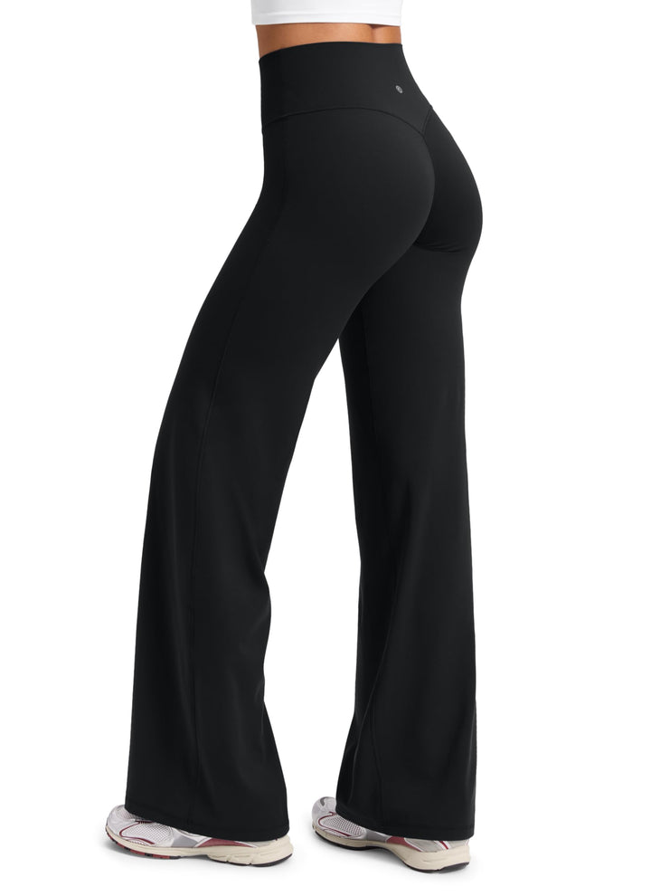 CRZ YOGA Softretch Wide Leg Pants 28"/30"/32" | No Front Seam, Ultimate Comfort, Next to Skin, Yoga, Casual, High Waisted, for Women