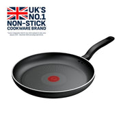 Tefal Titanium Essential Non-Stick Frying Pan 30 cm, Everyday Use | Aluminium, Metal Spatula Safe, non-induction, Long-Lasting Coating, Easy Cleaning, B9410744