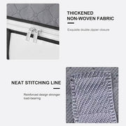 3-Pack Heavy-Duty Storage Bags with Zipper | Waterproof Moving & Travel Storage Organizers | Foldable Reinforced Handles for Clothes, Bedding,Blankets | Space-Saving,Vertical Style,Grey