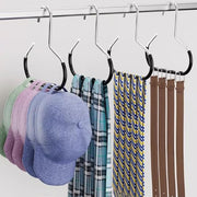 2 Pack Hat Organizer for Baseball Caps, Stainless Steel Holder for Scarves & Handbags, Space Saving Closet Hangers