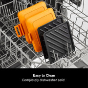 Morphy Richards Mico Microwave Toastie Sandwich Maker and Grill, Silicone Microwaveable Cookware, Non-stick Coating, Heatwave Technology, Compact, Dishwasher Safe, Quick/Easy Cooking, Orange, 511644