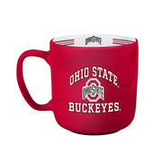 Logo Brands NCAA Ohio State Buckeyes 15oz Stripe Mug - Team Logo, Inside Print, Standard Handle, Microwave & Dishwasher Safe