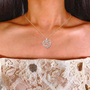 👩‍❤️‍👩''Sisters of my soul & Friends of my heart''💕-Interlocking Hearts Necklace