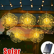 Solar Firework String Lights for Yard & Parties