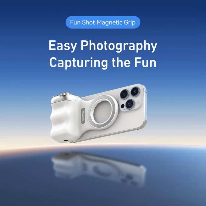 TELESIN Fun Shot Magnetic Phone Camera Grip & Magnetic Selfie Light Bundle Kit